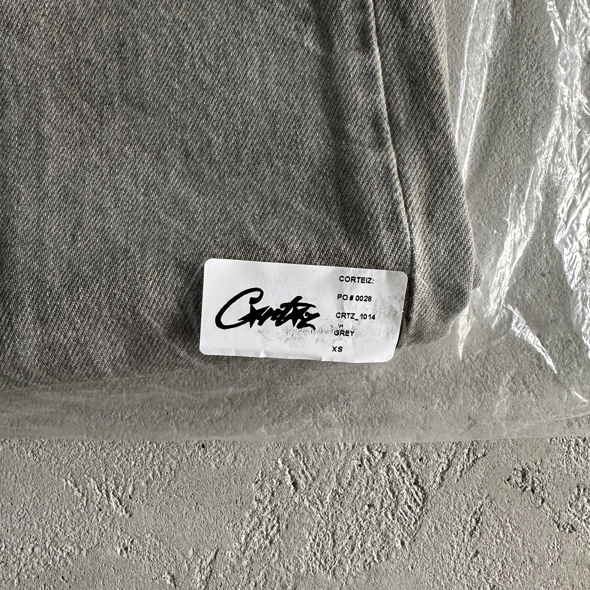 Corteiz Jean en denim gris