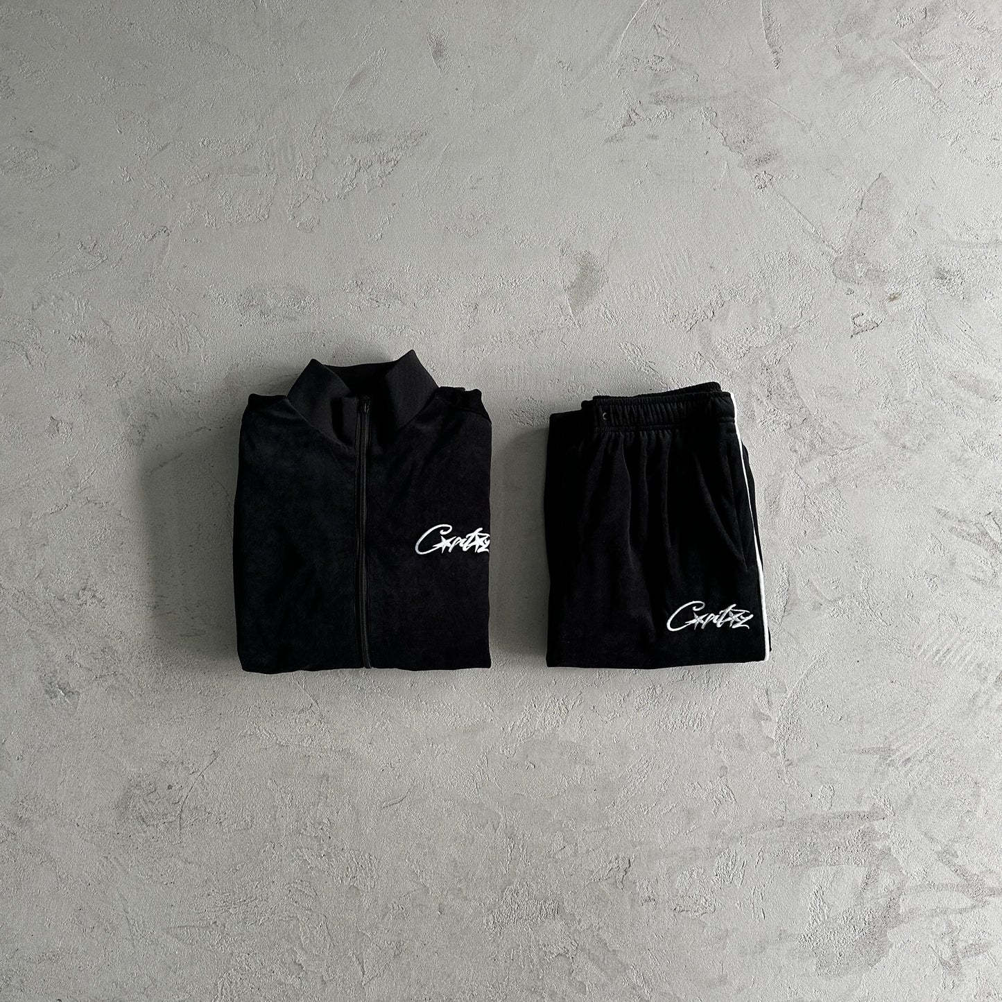 Veste en velours Corteiz noire