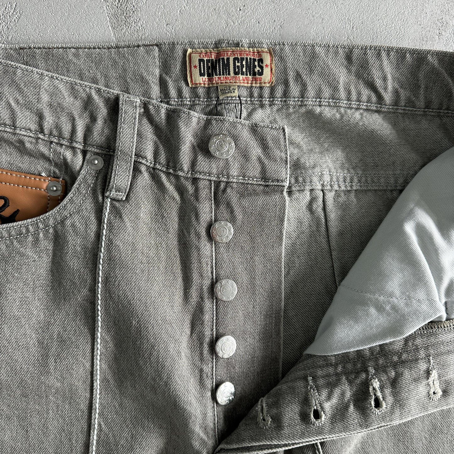 Corteiz Jean en denim gris