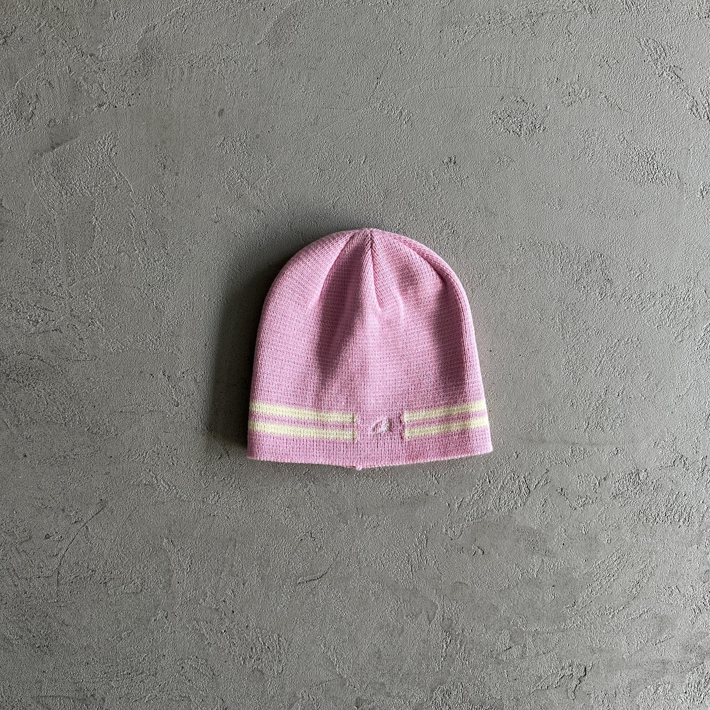Bonnet à rayures en tricot Corteiz - Rose