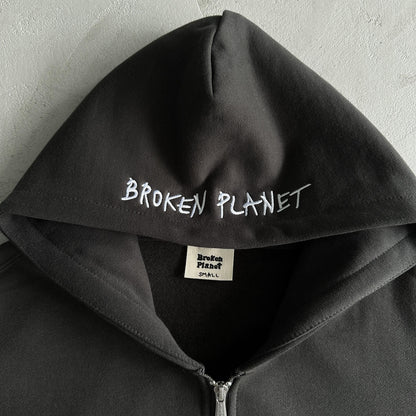 Broken P Zip Up Hoodie