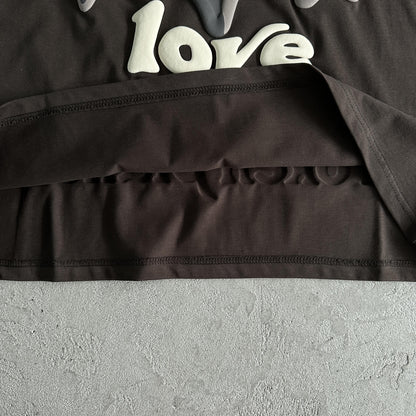 Broken P Heartess Love Tshirt-mocha