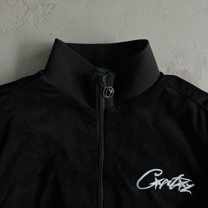 Veste en velours Corteiz noire