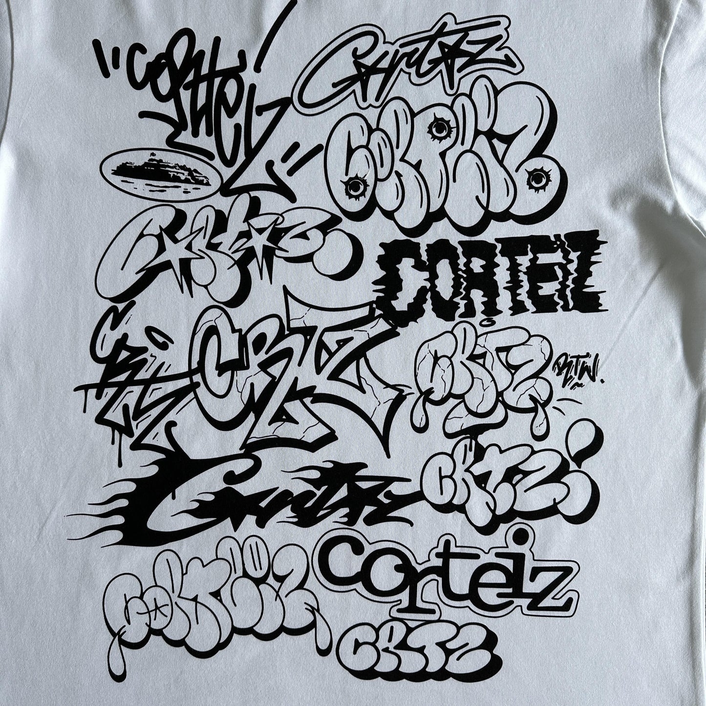 T-shirt Street Graffiti Corteiz