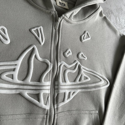 Broken P Zip Up  Suit