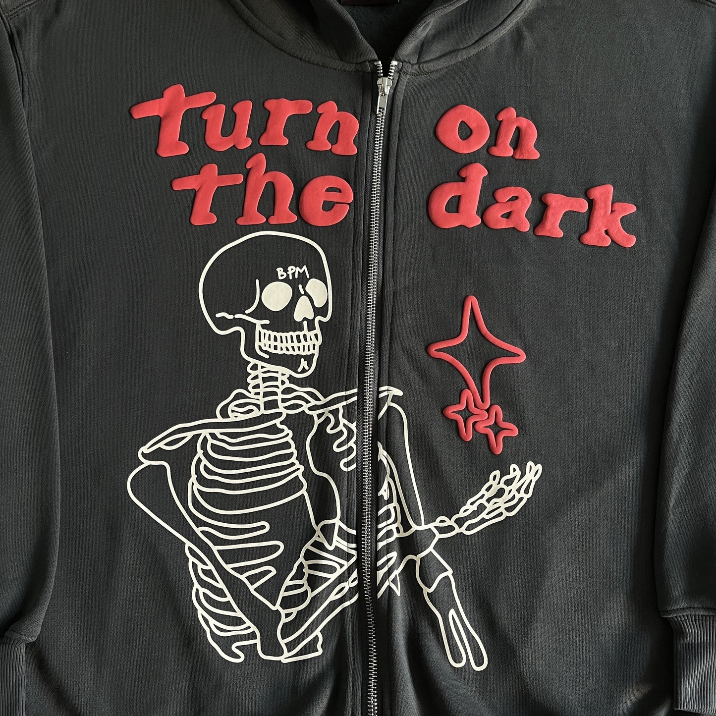 Sweat à capuche zippé Broken P Skeleton