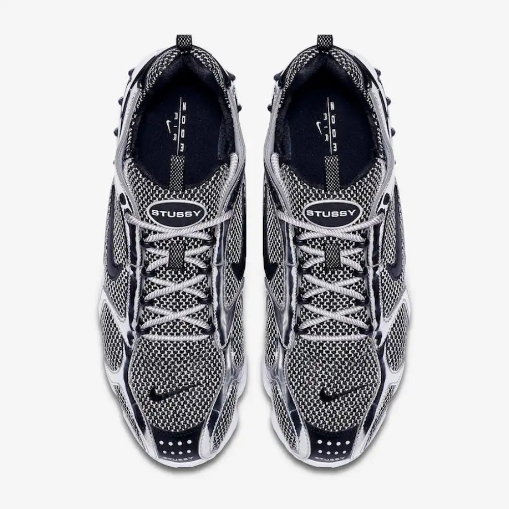 Nike x Stussy Air Zoom Spiridon Caged Platinium