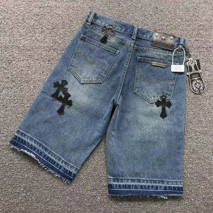 Short en jean Chrome Hearts