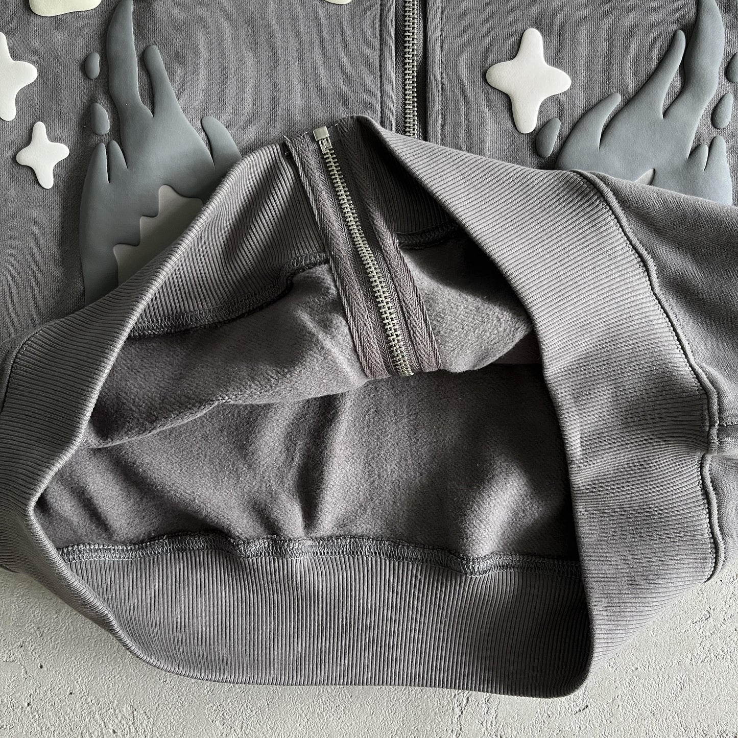 Broken P Twin Flames Zip Up Hoodie