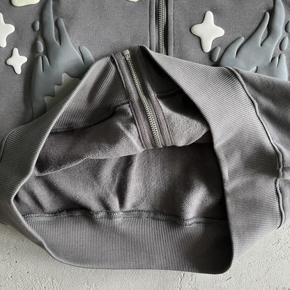 Broken P Twin Flames Zip Up Hoodie