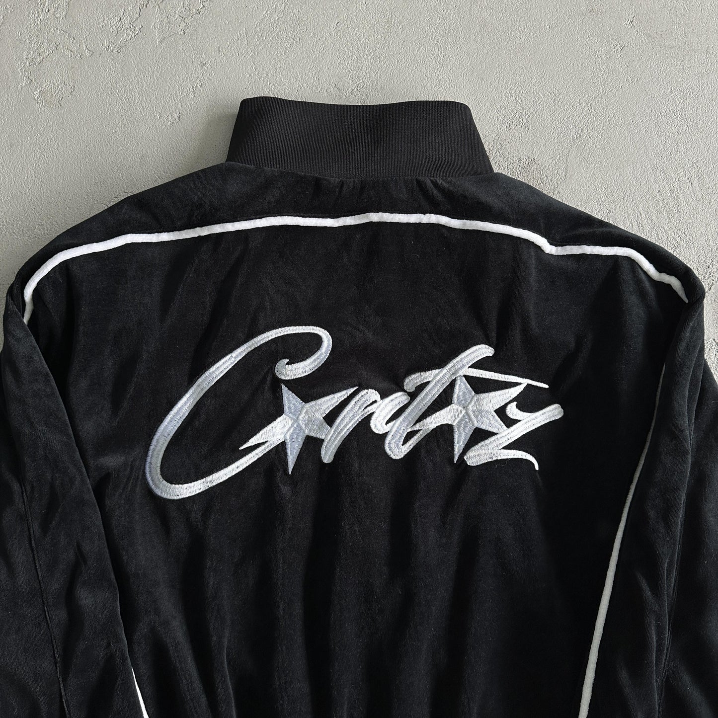 Veste en velours Corteiz noire