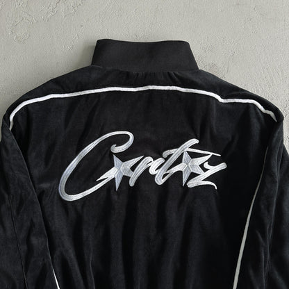 Veste en velours Corteiz noire