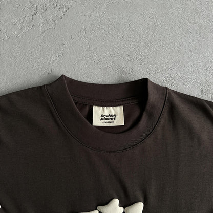 Broken P Heartess Love Tshirt-mocha