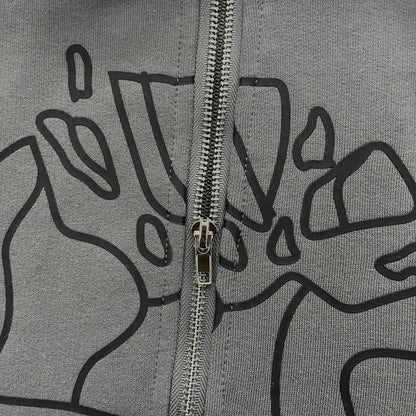 Sweat à capuche zippé Broken P Planet