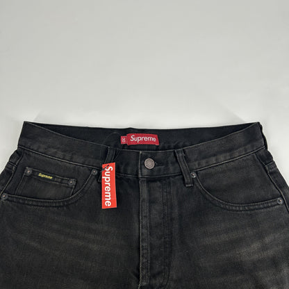 Supreme Baggy Jeans Distressed Loose Fit Selvedge