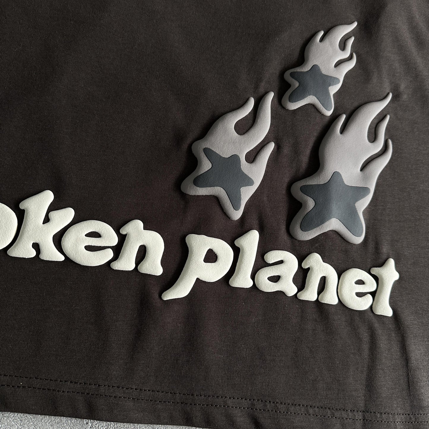 Broken P Heartess Love Tshirt-mocha