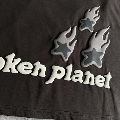 Broken P Heartess Love Tshirt-mocha