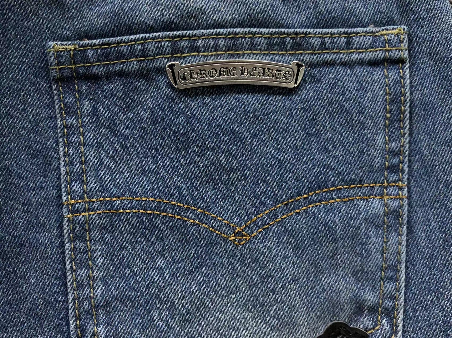 Short en jean Chrome Hearts