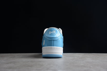 Bape Sta Patent Leather North Carolina Blue