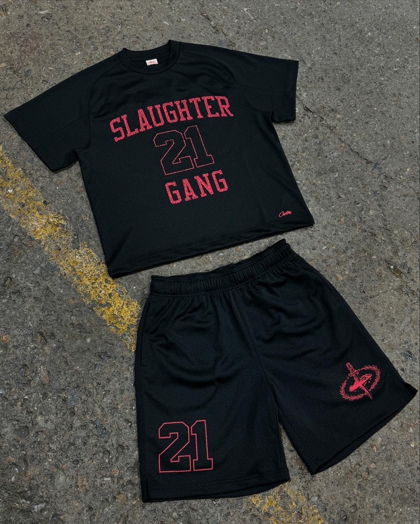 Shorts Corteiz x Slaugther Gang