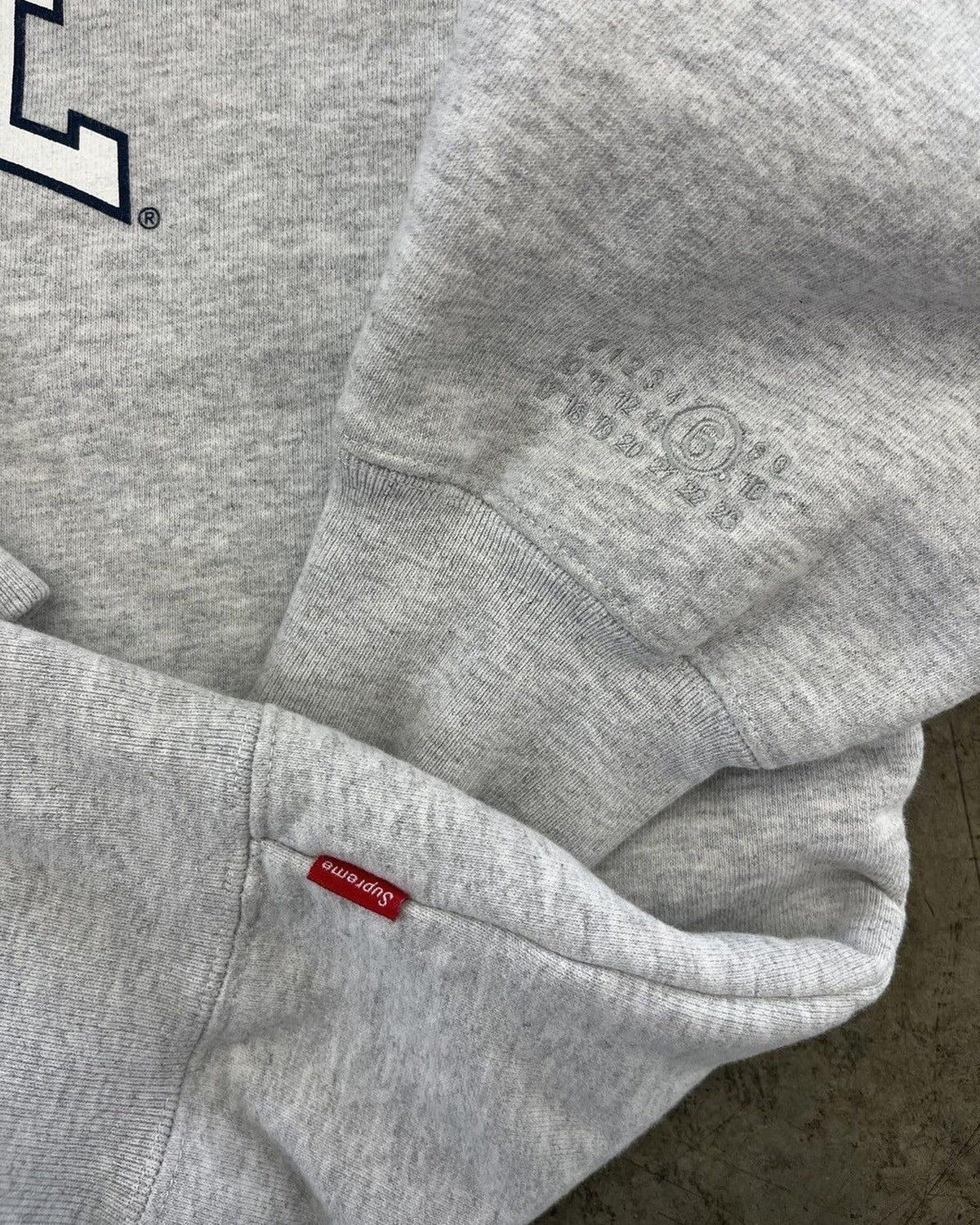 Sweat à Capuche Zippé Supreme MM6 Maison Margiela