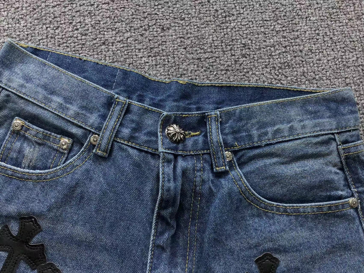 Short en jean Chrome Hearts