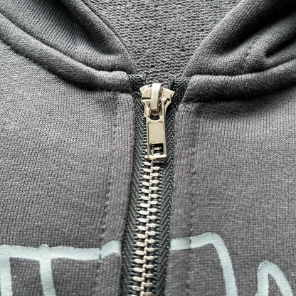Broken P Planet Zip Up Hoodie Grey