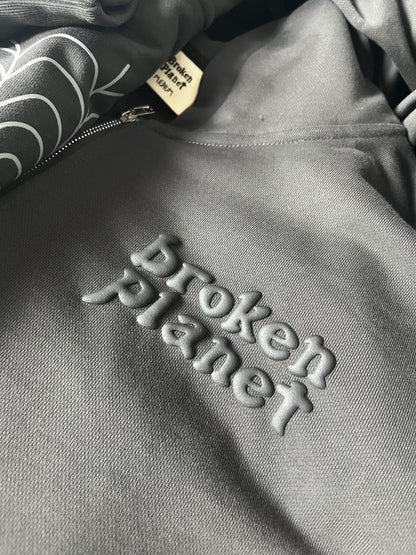 Broken P Spider Zip Up Hoodie