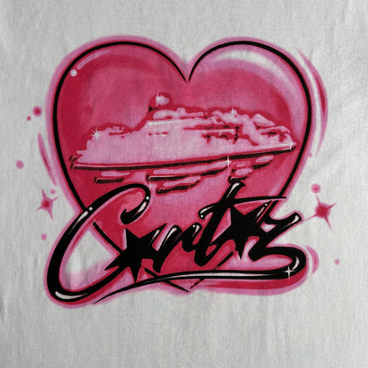 T-shirt Cœur Rose Corteiz
