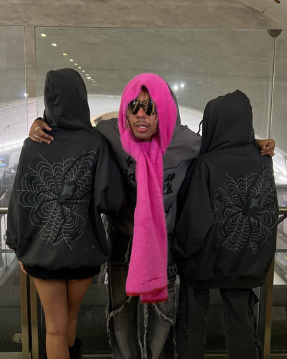 Broken P Spider Zip Up Hoodie