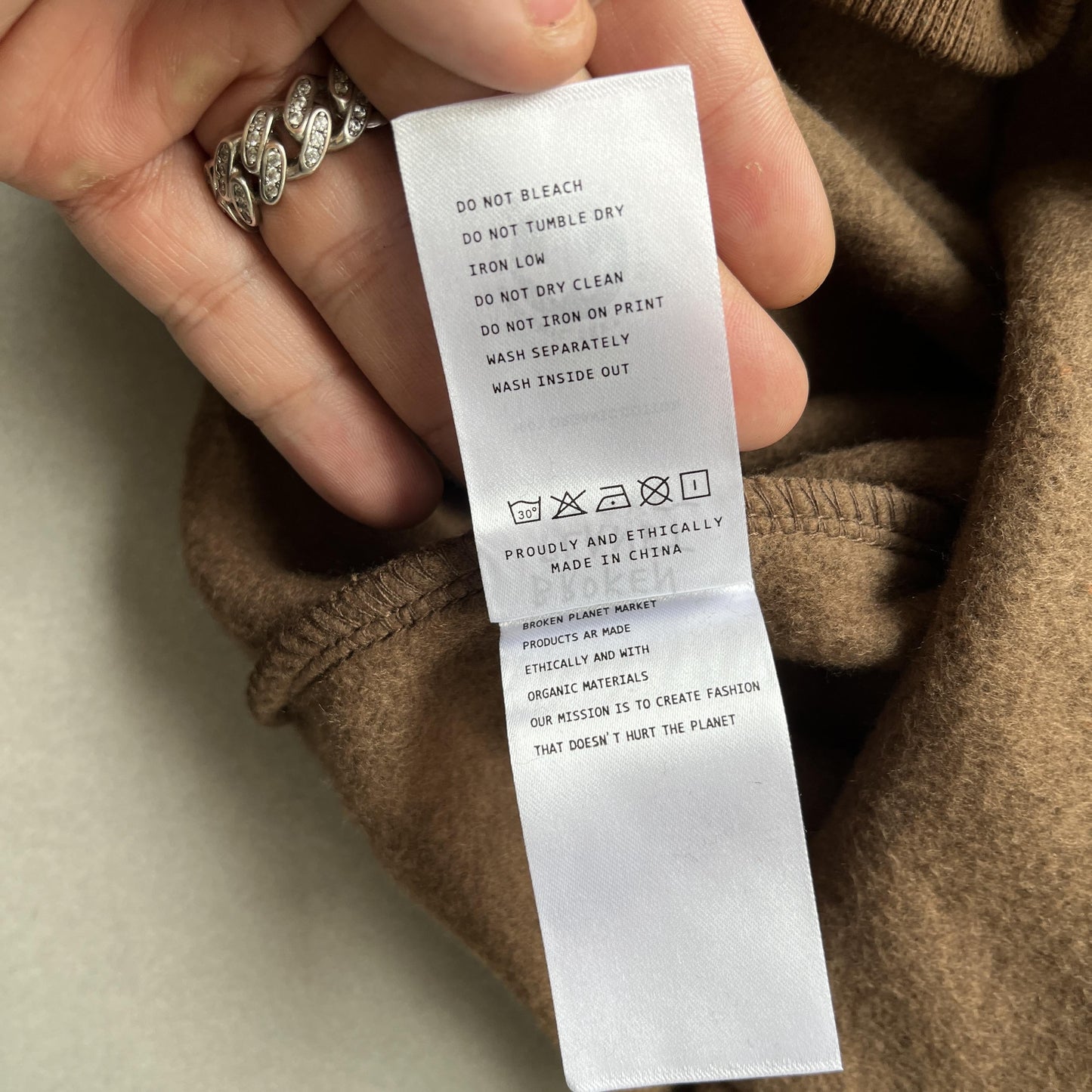 Broken P Market Arctic Zip Up Hoodie