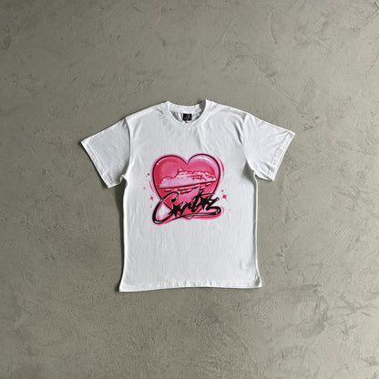 T-shirt Cœur Rose Corteiz