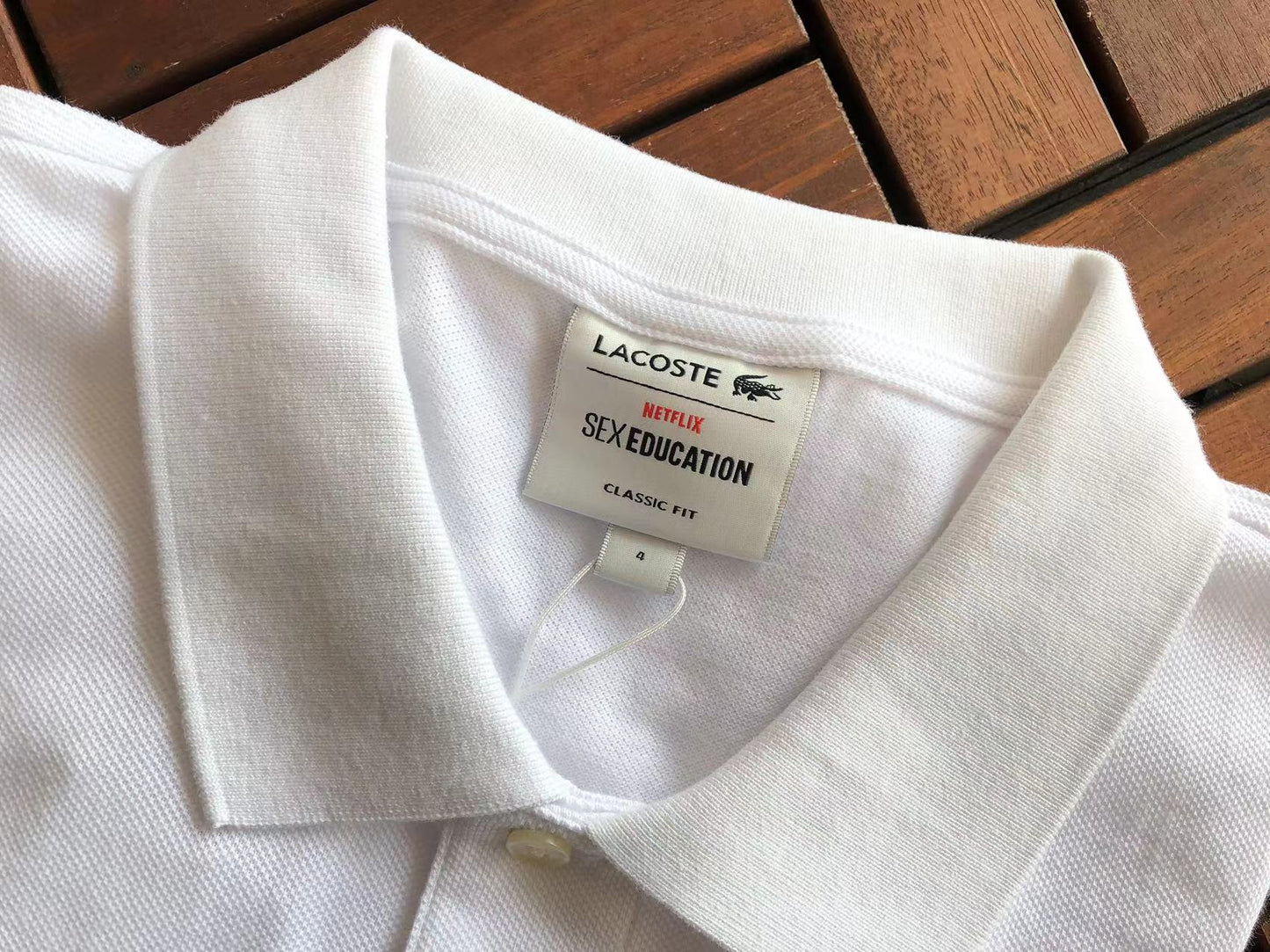 Collection de polos Lacoste x Netflix