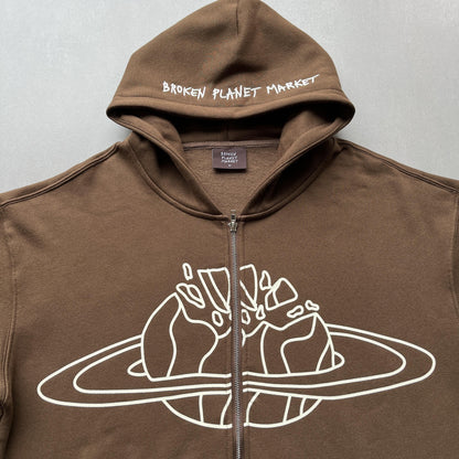 Broken P Market Arctic Zip Up Hoodie