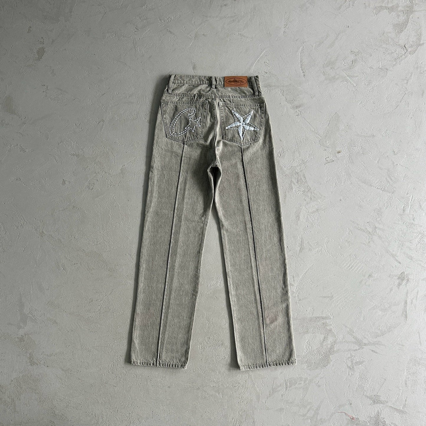 Corteiz Jean en denim gris