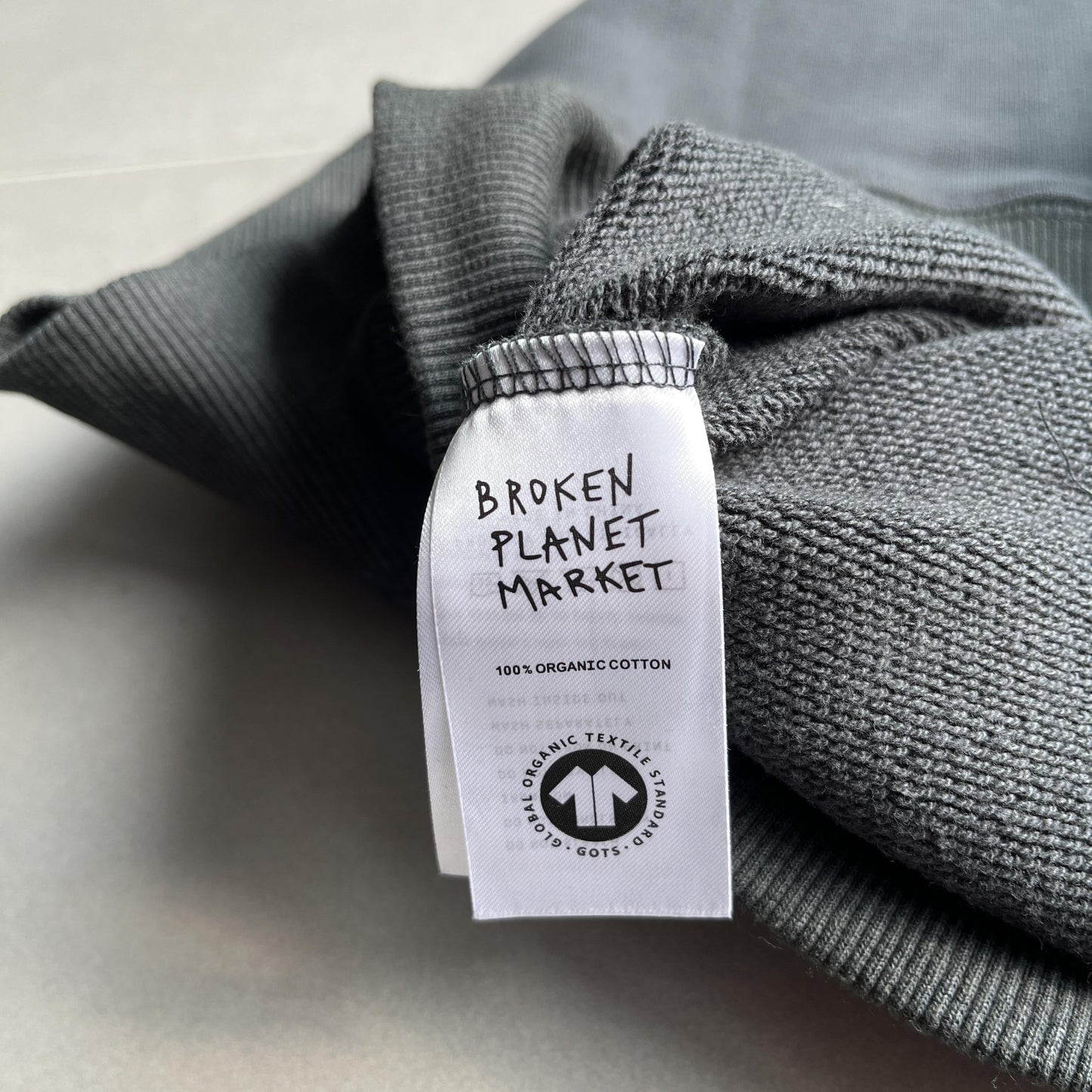 Broken P Planet Zip Up Hoodie Grey