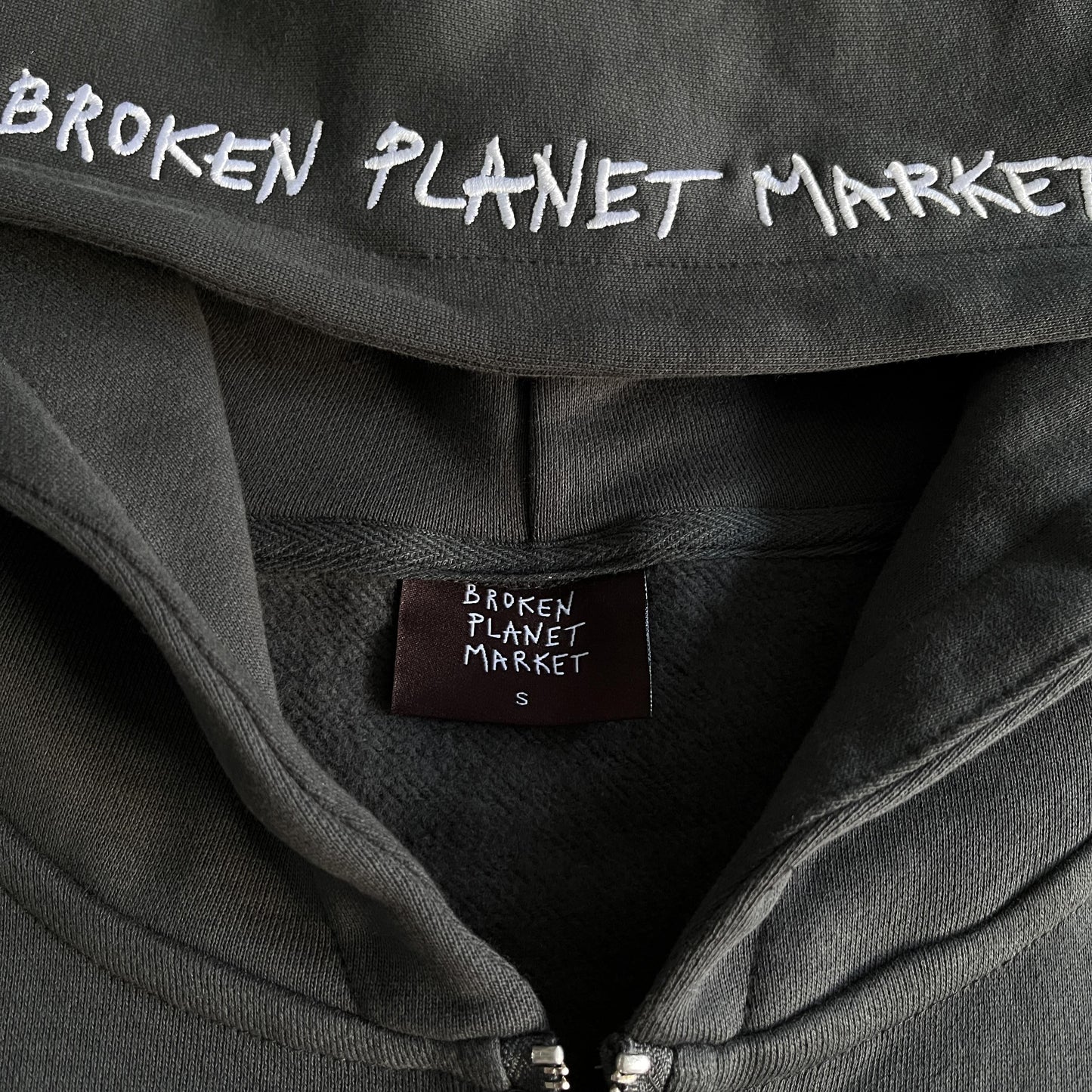 Sweat à capuche zippé Broken P Skeleton