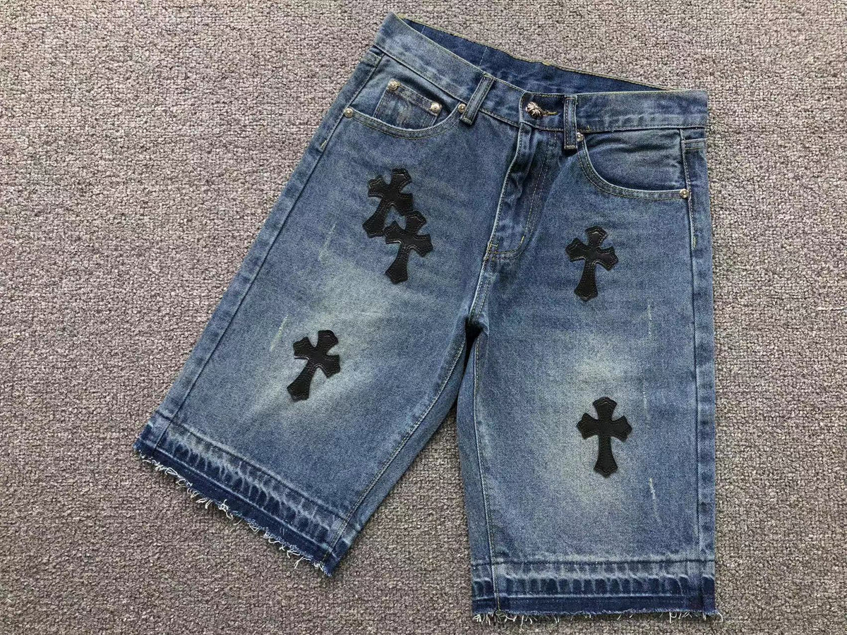 Short en jean Chrome Hearts