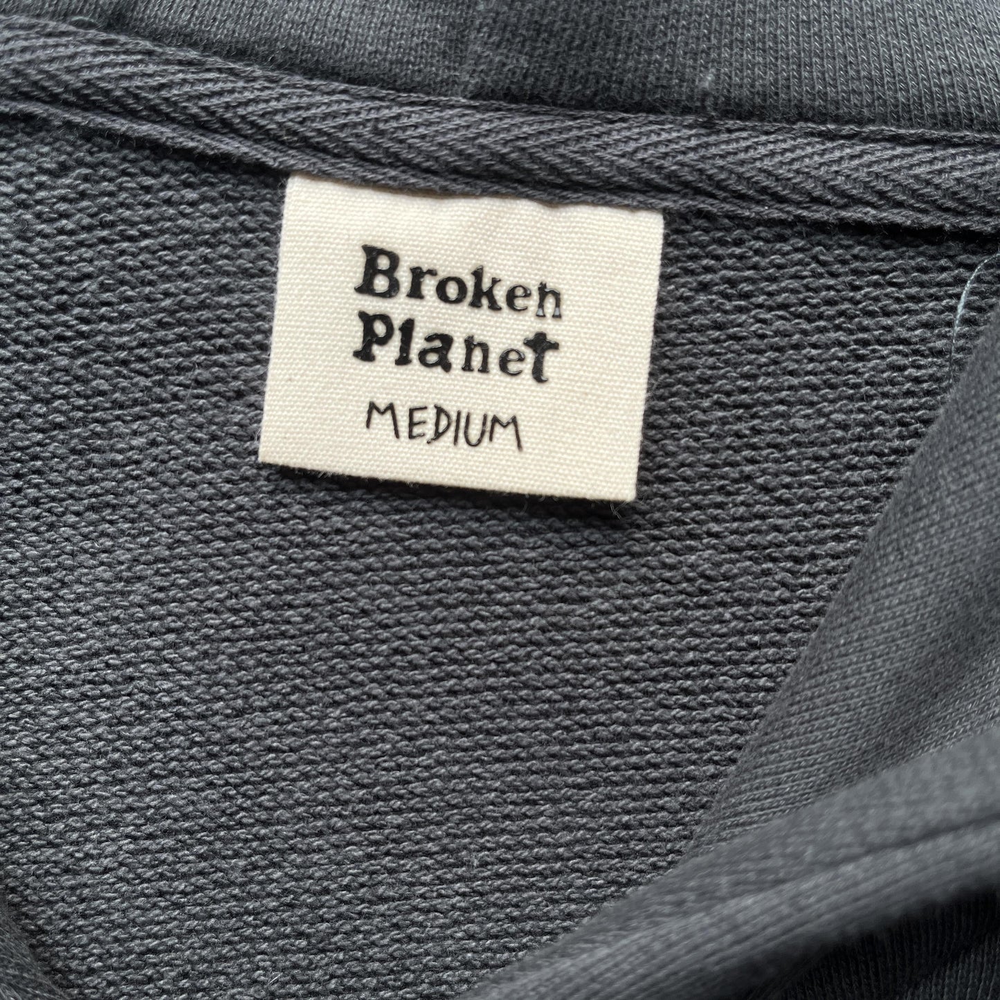 Broken P Planet Zip Up Hoodie Grey