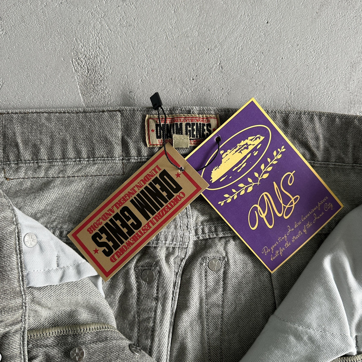 Corteiz Jean en denim gris