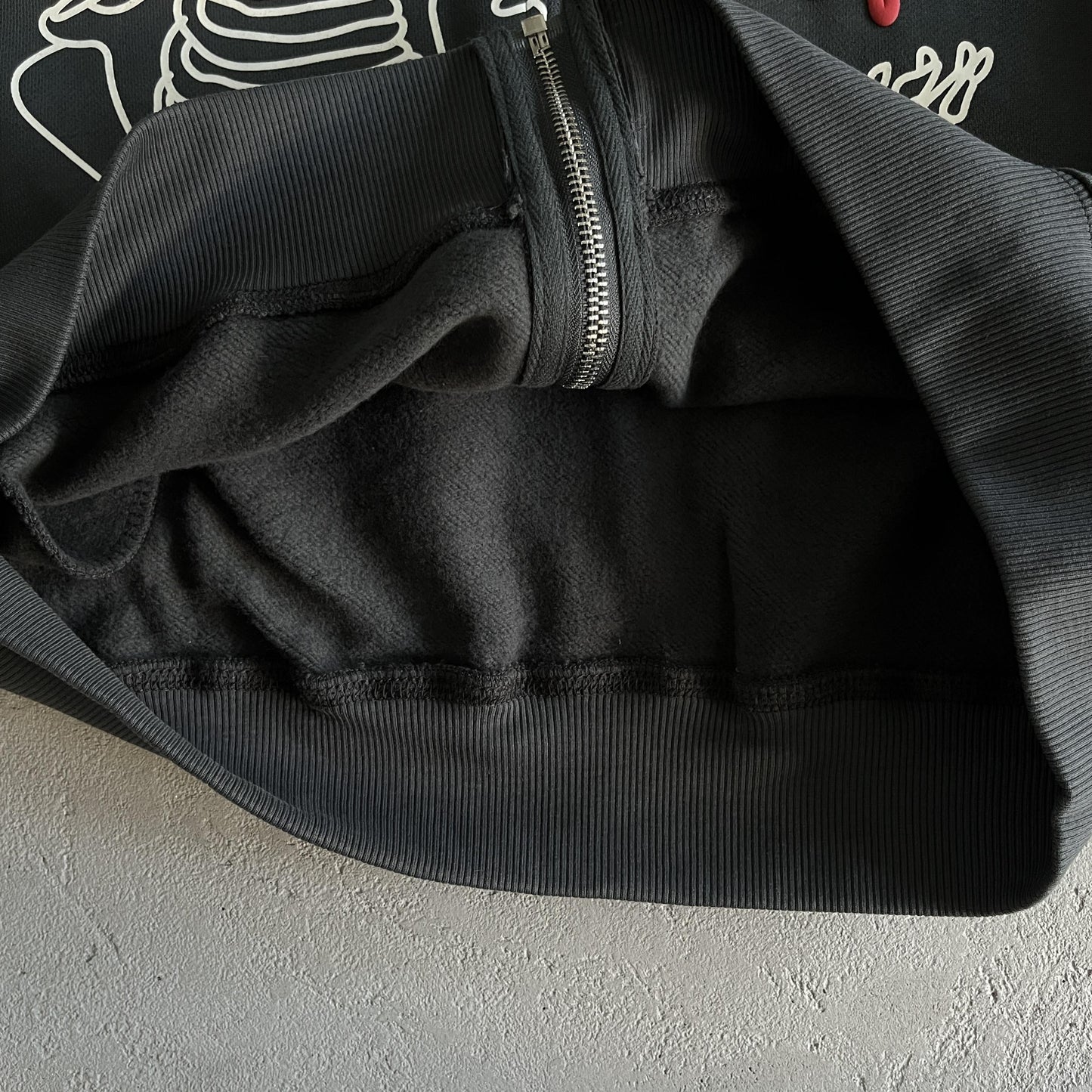 Sweat à capuche zippé Broken P Skeleton
