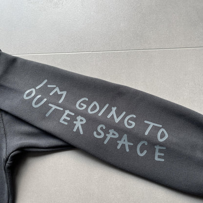 Broken P Planet Zip Up Hoodie Grey