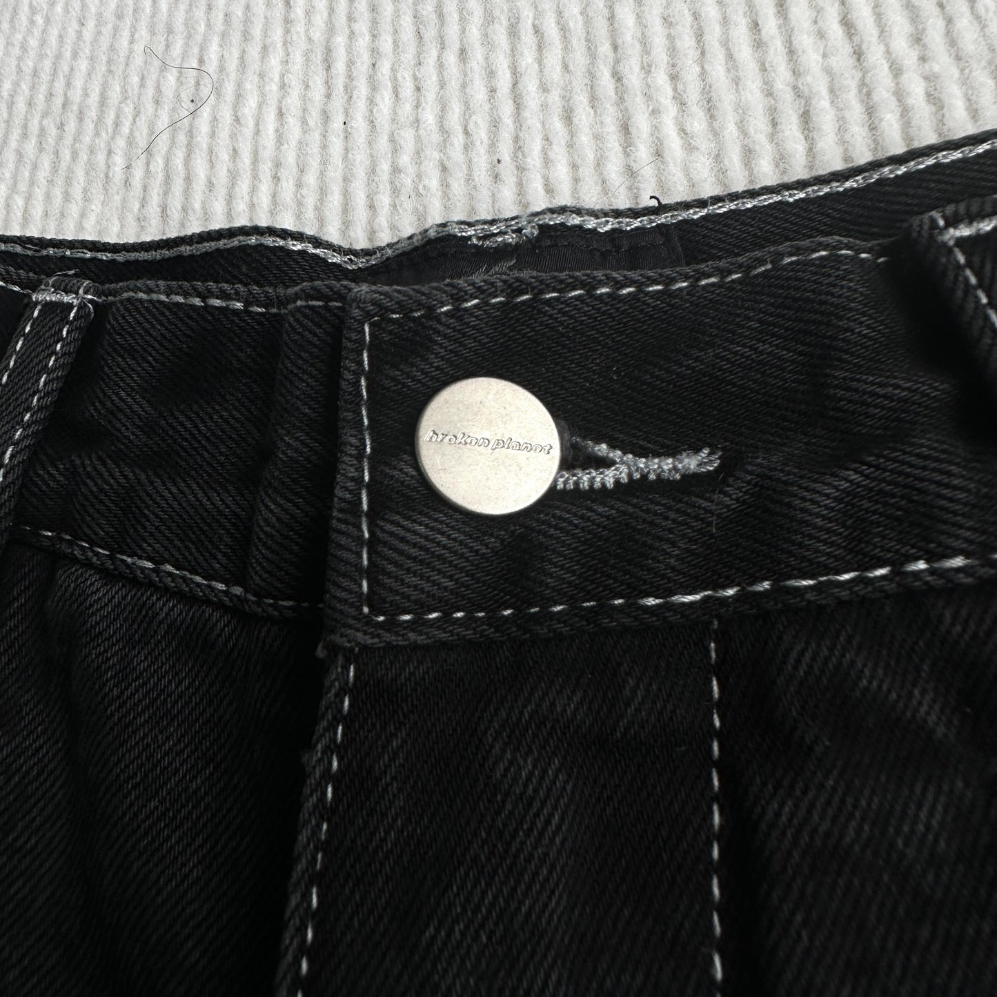 Broken P Denim Jeans Shorts