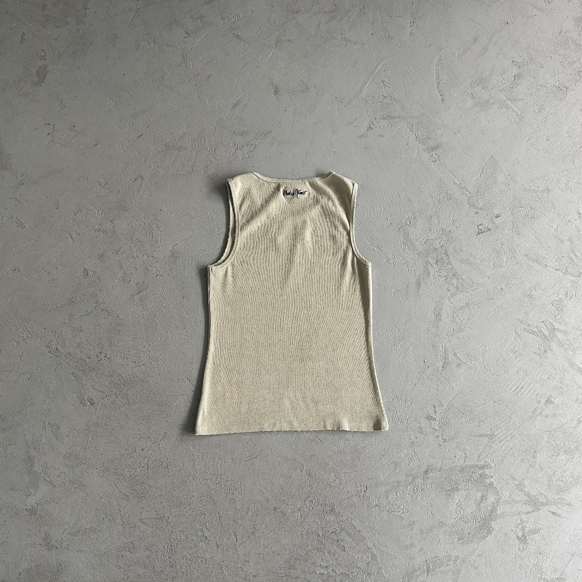 Débardeur côtelé délavé Broken P pour homme