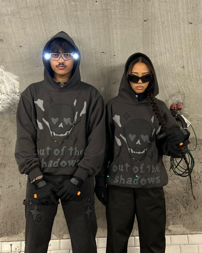 Sweat à capuche Crâne cœur brisé