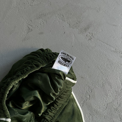 Corteiz Velvet Trackset Green