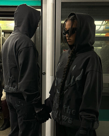 Sweat à capuche Crâne cœur brisé