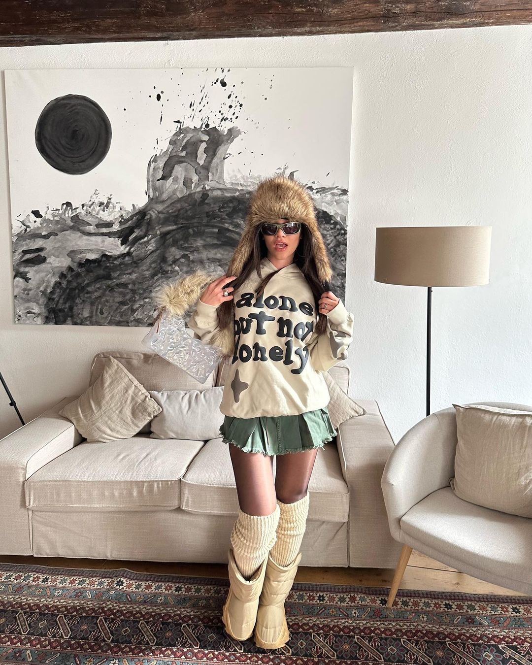 Broken P Alone But Not Lonely Hoodie