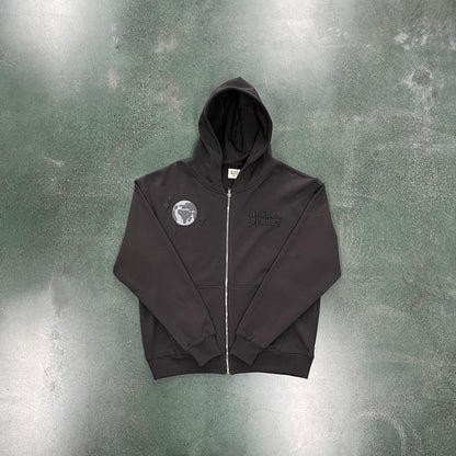 Broken P Spider Zip Up Hoodie