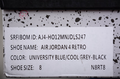 AJ 4 RETRO "NCAA PE - UNC"